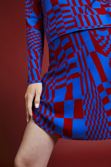 Daphne Geometric Skirt