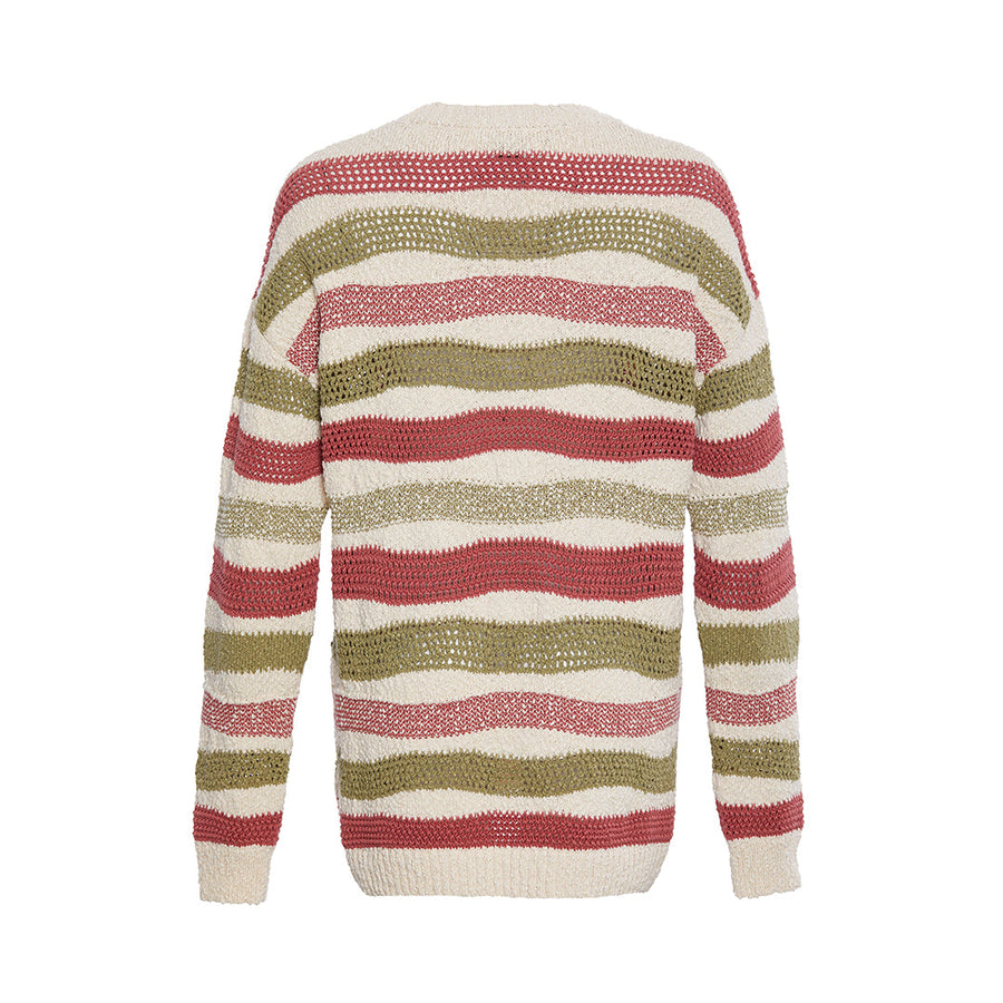 Sonia Wavy Loose Knit Sweater